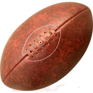 Ballon de rugby vintage cousu à la main HRM - Léger, durable, en cuir artificiel/faux cuir pour les sports de plein air, prix de gros en Inde - Product Image 4