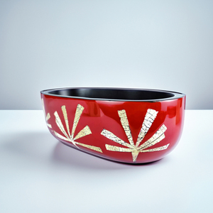 VietnamCrafts Vietnam fábrica hecha a mano tradicional ecológico lacado cuenco Material Natural tamaño personalizado arte popular diario - Product Image 3