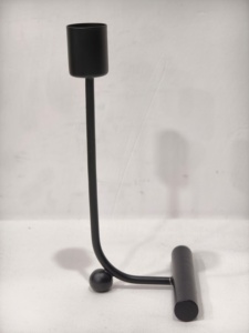Classic <b>Black</b> Metal Tea Light Holder for Timeless Home Decor Great for Holidays Events or Daily Use - Product Image 5
