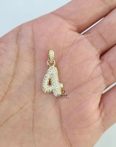 Nuevo adorable colgante de Hip Hop numérico personalizado totalmente helado para hombres en diamantes redondos brillantes cultivados en laboratorio en oro amarillo de 10K - Product Image 5