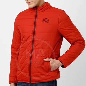 2025 fabricante de Pakistán de alta calidad para hombres 100% poliéster de secado rápido transpirable chaquetas acolchadas hechas a medida cuello alto agua - Product Image 5