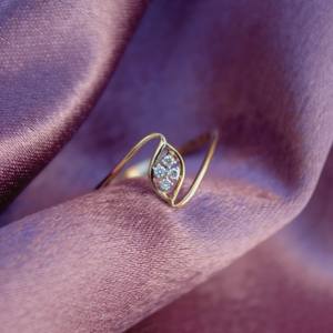 Anillo ligero de diamante Natural certificado IGI minimalista elegante moderno elegante cómodo duradero joyería de uso diario - Product Image 4