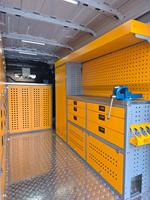 Armoires de rangement modulaires pour véhicules DETAY, 18 tiroirs |   Étagères automobiles durables |   Service OEM/ODM |   Revêtement en poudre électrostatique |   Moderne