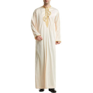 Thobe Jubba pour hommes multicolores de style arabe, livraison en ligne, nouvelle arrivée, service OEM, faible MOQ, qualité supérieure, modèles de Kurta pour hommes - Product Image 1