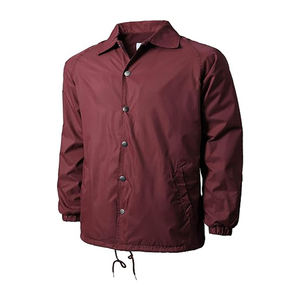 Chaqueta informal de gran tamaño para otoño OEM, chaquetas de entrenador de hombre de talla grande con botones de una sola fila - Product Image 1
