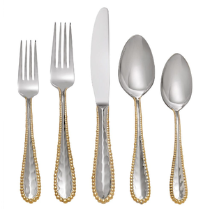 Ensemble de couverts en acier inoxydable en vrac de haute qualité pour les fêtes d'événements outils de service de restauration - Product Image 1