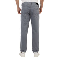 Jean en toile tricotée décontracté pour homme, coupe droite, taille haute, léger, à braguette boutonnée, bleu, écologique, respirant, infroissable, effet pierre