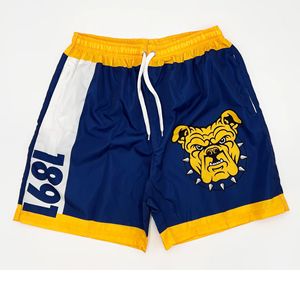 NC A & T Aggies Bulldog Maillot de bain solide et décontracté avec fermeture à cordon de serrage respirante 1891 pour hommes et femmes - Product Image 1