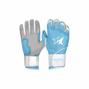 Guantes de bateo de béisbol de cuero Cabretta de puño largo SHINY HARRY SPORTS guantes de bateo de béisbol personalizados para adultos entrenamiento profesional - Product Image 1