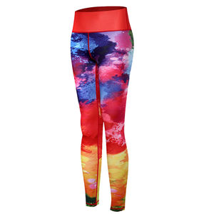 Leggings sublimés pour femmes, vente en gros de leggings de fitness en polyester et spandex pour adultes - Product Image 1
