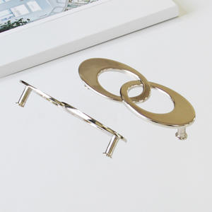 Manija de Gabinete Contemporánea de Aleación de Zinc con Diseño Rectangular Entrelazado, Resistente, para Cocina, Baño, Sala de Estar, Cajones de Muebles - Product Image 3