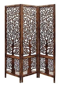 Moderno impermeable grabado Pantalla de madera habitación pared divisor plegable Panel móvil - Product Image 2