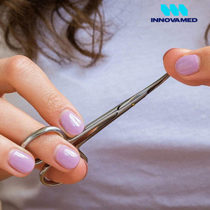 Ciseaux de manucure pédicure incurvés sur mesure en acier inoxydable meilleurs ciseaux à ongles à cuticules de beauté directement en usine renouvelables - Product Image 5