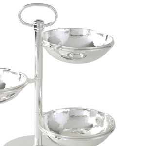 Piatti piatti piatti in ottone placcato argento di lusso a strati di lusso con finitura lucida Design moderno di lusso realizzato in Italia per il matrimonio - Product Image 2