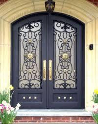 Portes décoratives durables en fer forgé du Vietnam fournisseur avec finition enduite de poudre pour des entrées principales sécurisées - Product Image 2