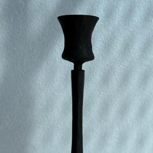 Porte-bougie en fer forgé transparent Pure Home and Living avec finition noire à l'huile pour la décoration de la maison, de l'hôtel et de Noël - Product Image 2