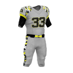 2025 Meilleure vente maillot de football américain unisexe conception sublimée personnalisée uniformes respirants pour jeunes adultes ensembles imprimés - Product Image 5