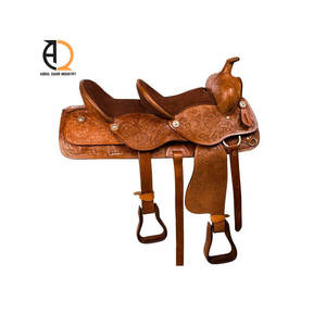 Selle de cheval en cuir occidental de haute qualité avec logo personnalisé, nouveau style - Product Image 4