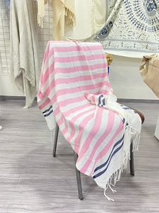Matériau Viscose Fouta Pareo Châle Personnalisable Traditionnel Écharpe D'été Style Européen Américain Respectueux De La Peau Divers Modèles - Product Image 2