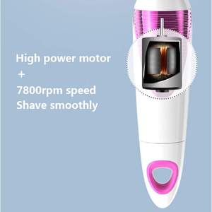 Rasoir électrique rechargeable pour femmes, rasoir sans douleur pour utilisation humide ou sèche, avec tondeuse pour le bikini, épilation pour les jambes, les aisselles, le corps - Product Image 2