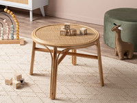 Table ronde en rotin naturel fait à la main de meilleure qualité pour chambre d'enfants du Vietnam