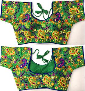 เสื้อเบลาส์ผ้าไหมหนักแบบทางการสำหรับฤดูร้อนขนาด38พร้อมงานด้ายและงานกระจกฟอยล์ - Product Image 4