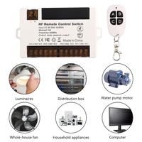 Télécommande sans fil 433MHz DC5-30V AC90-250V 4 CH RF relais récepteur et émetteur pour contrôle universel de porte de garage