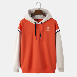 Sudadera con capucha para hombre, elegante y a la moda, de mezcla de algodón, con logo y talla personalizados, con un aspecto moderno y suave para uso diario. - Product Image 1