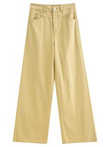 Nouveau taille haute décontracté jambe large pantalon été glace soie lâche drapé cravate teinture encre peinture pantalon femmes classique mode basique - Product Image 2