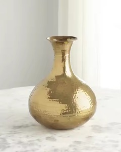 กระถางดอกไม้โลหะสำหรับตกแต่งงานแต่งงานแจกันลายดอกไม้แบบตอกเป็นชิ้นกลางโต๊ะมาใหม่ - Product Image 3