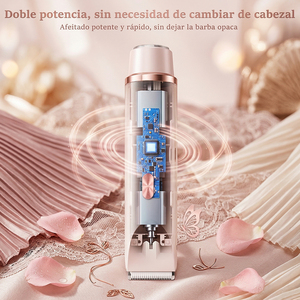 Rasoio Elettrico 2-in-1 per Viso e Corpo, Impermeabile IPX7, Ricarica USB Type-C, Trimmer per Zona Bikini, Rasoio per la Cura del Corpo - Product Image 3