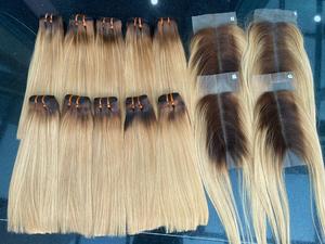 Vente en gros de produits capillaires brésiliens bon marché avec fermeture à lacet pour femmes noires Perruque 100% cheveux humains avec lacet frontal - Product Image 4