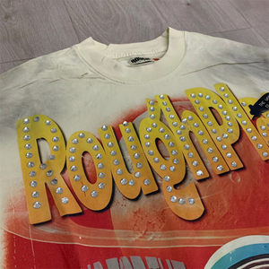 T-shirt respirant à manches longues orné de diamants, dernière tendance européenne 2026, marque très prisée - Product Image 3