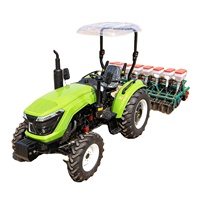 60 PS starker landwirtschaftlicher Traktor für Obstgärten, Felder und Nassfelder