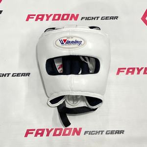 Protège-tête de combat intégral blanc, modèle le plus vendu, personnalisé, professionnel, pour Muay Thai et Kickboxing - Product Image 1