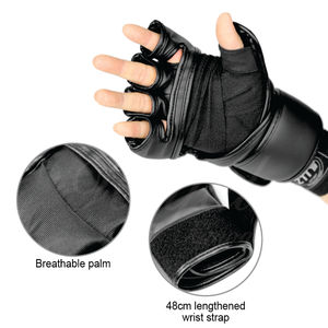 Vente chaude Personnalisé Formation Professionnelle MMA Gants De Boxe Bonne Qualité En Cuir PVC Sans Doigts Sparring Gear pour Taekwondo - Product Image 5