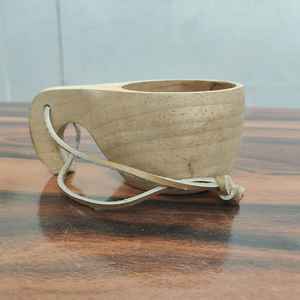 Taza de té/café de madera hecha a mano, taza de café de madera Natural maciza, diseño único hecho a mano, madera aislada - Product Image 2