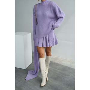 Ensemble écharpe et jupe lilas - Product Image 5