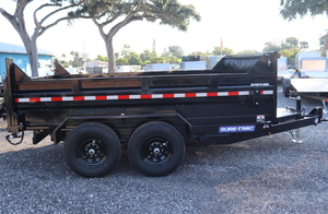 Wholesale 7 x 12 FT Tandem Axle Dump Trailer 12K GVWR Hydraulic Telescopic Cylinder Heavy Duty Cargo & Equipment Hauling Trailer - Product Image 6