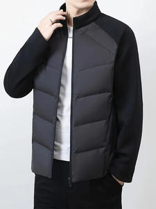 Chaqueta acolchada de invierno para hombre de alta calidad, cómoda, impermeable, a prueba de viento, abrigo de cuero cálido, capucha de piel de talla grande, invierno al aire libre - Product Image 4