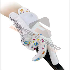 Vente en gros de gants de golf de qualité supérieure en cuir de mouton avec logo personnalisé gant de golf de couleur blanche main gauche pour hommes et femmes - Product Image 4