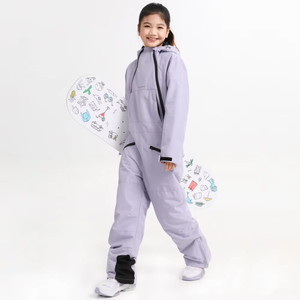 Traje de esquí impermeable de una pieza para mujer, para deportes al aire libre, mono de nieve cálido de talla grande - Product Image 6