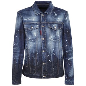 OEM Vestes en denim déchirées à impression personnalisée de haute qualité Nouvelle mode Style formel pour le manteau d'hiver pour hommes - Product Image 6