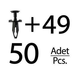 Clip de aislamiento de capó de 50 piezas para Opel (envío desde el fabricante de Turquía) Código de producto: - Product Image 1