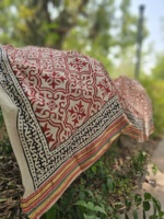 En gros, Sarong bandeau 1 pièce fait main, imprimé floral au tampon, cache-maillot de bain, éco-responsable, pour l'été