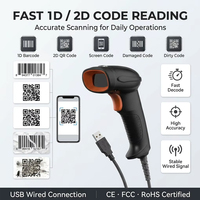 Escáner de Códigos QR WCMI SD5231, Lector de Códigos de Barras 2D, USB con Cable, Sensor de Imagen CMOS, Compatible con PDF417 y Aztec, Tamaño A4, en Stock