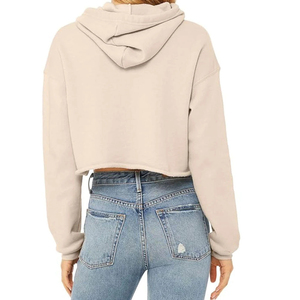 Hauts à capuche pour femmes OEM, nouvelle arrivée, tendance et élégant, 100% coton, manches longues, vêtements décontractés pour femmes, hauts à capuche - Product Image 5