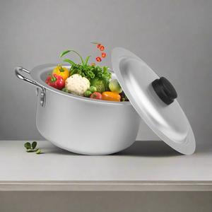 Silvano Classic Design Juego de utensilios de cocina de aleación de aluminio de 7 piezas 18/30cm Cacerola tradicional Asas laterales Apto para horno Apto para lavavajillas - Product Image 6