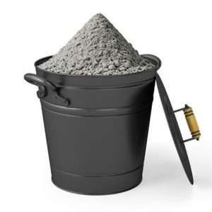 Cubo de Carbón Decorativo Antiguo de Metal Galvanizado para Hogar, Cubo para Cenizas de Chimenea con Asa - Product Image 5