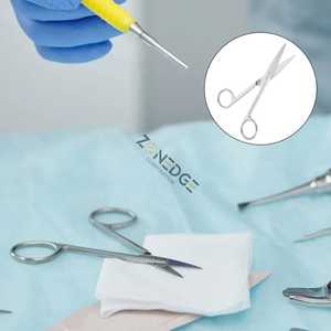 กรรไกรเล็มขนตาสีดำขนาดเล็กพร้อมโลโก้กรรไกรแต่งคิ้วทำจากสเตนเลสสตีล - Product Image 4